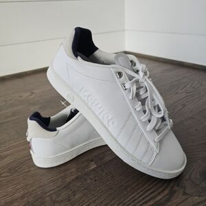 K-Swiss Court Men's White Low Top Sneakers Sz 9.5